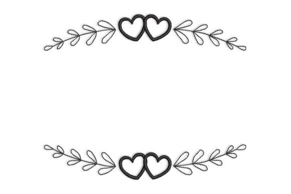 Heart Border Embroidery Design