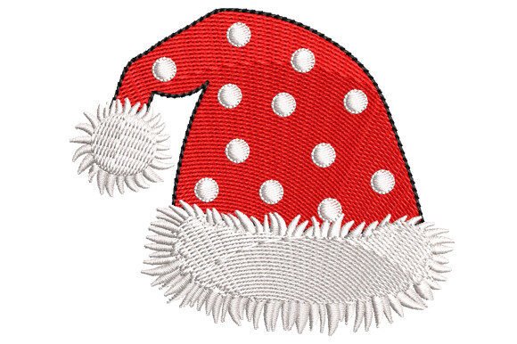 Santa Claus Hat Embroidery Design